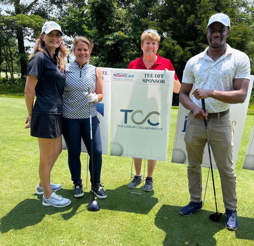 The TCC team at the AtlantiCare golf tournament.